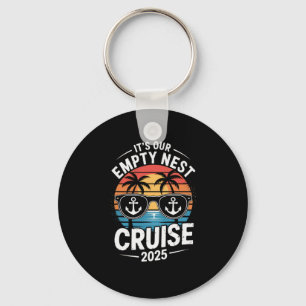 Retro Sunset 2025 It's Our Empty Nest Cruise Key Ring