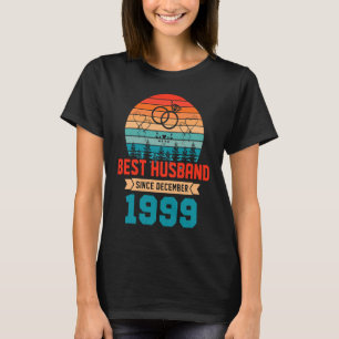 Retro Sunset 20th Anniversary  for Husband T-Shirt
