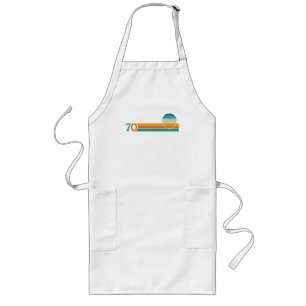 Retro Sunset 70 Long Apron