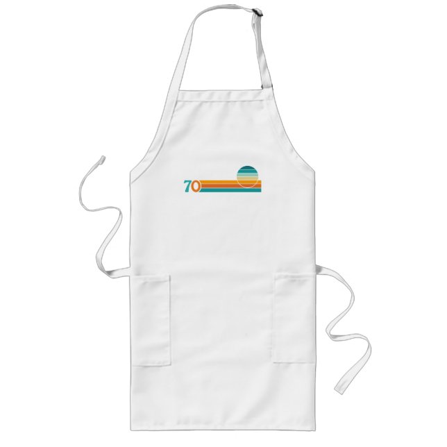 Retro Sunset 70 Long Apron (Front)