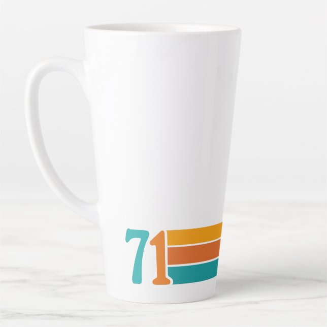 Retro Sunset 71 Latte Mug (Left)