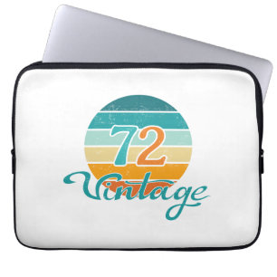 Retro Sunset 72 Vintage Distressed Laptop Sleeve