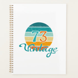 Retro Sunset 73 Vintage Distressed Planner
