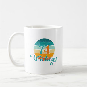Retro Sunset 74 Vintage Distressed Coffee Mug