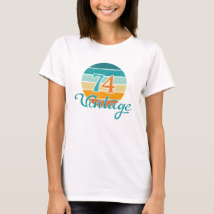 Retro Sunset 74 Vintage Distressed T-Shirt