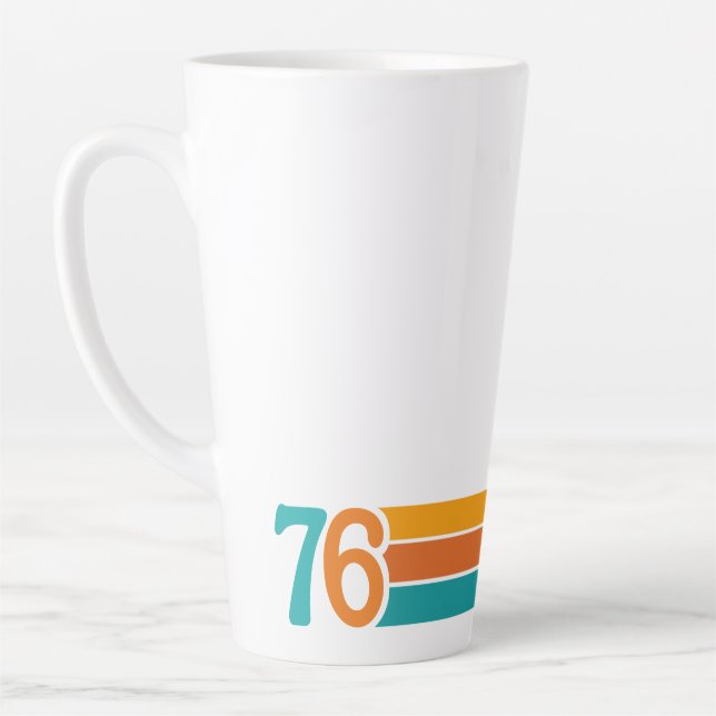 Retro Sunset 76 Latte Mug (Left)