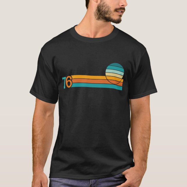 Retro Sunset 76 T-Shirt (Front)