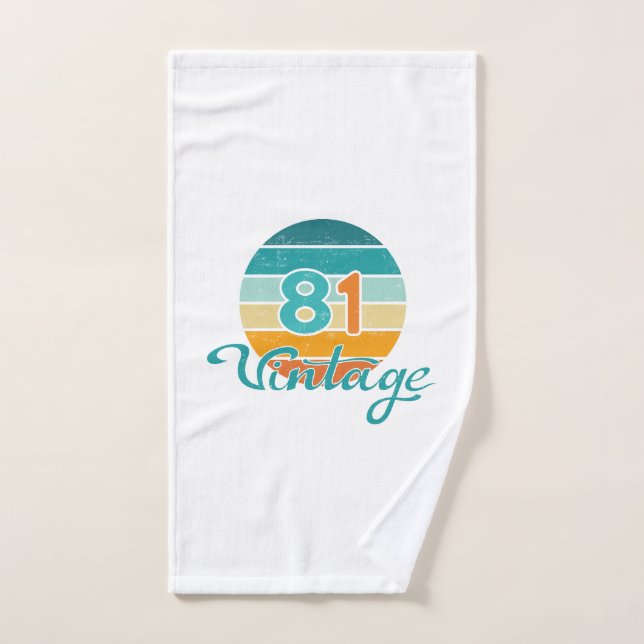 Retro Sunset 81 Vintage Distressed Hand Towel (Hand Towel)