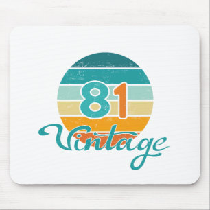 Retro Sunset 81 Vintage Distressed Mouse Mat