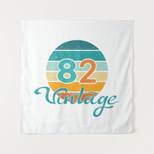 Retro Sunset 82 Vintage Distressed Tapestry
