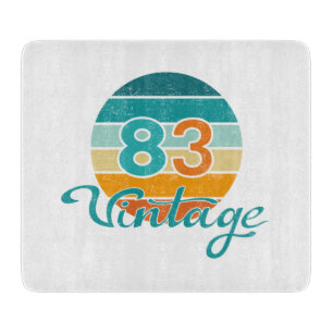 Retro Sunset 83 Vintage Distressed Cutting Board