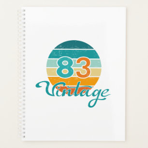 Retro Sunset 83 Vintage Distressed Planner