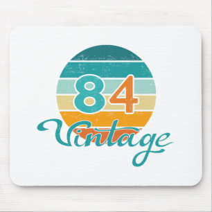 Retro Sunset 84 Vintage Distressed Mouse Mat
