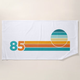 Retro Sunset 85 Beach Towel