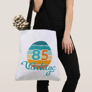 Retro Sunset 85 Vintage Distressed Tote Bag