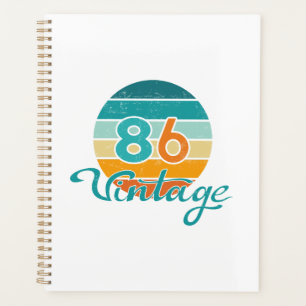 Retro Sunset 86 Vintage Distressed Planner