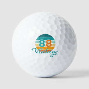Retro Sunset 88 Vintage Distressed Golf Balls