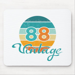 Retro Sunset 88 Vintage Distressed Mouse Mat
