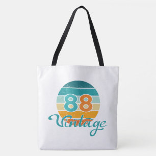 Retro Sunset 88 Vintage Distressed Tote Bag