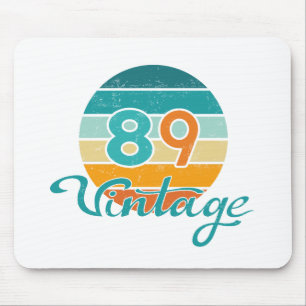 Retro Sunset 89 Vintage Distressed Mouse Mat