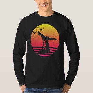 Retro Sunset Aerial Acroyoga Vintage Acro Yoga 1 T-Shirt