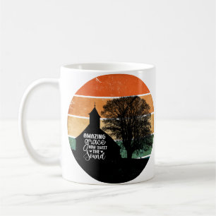 Retro Sunset Amazing Grace Coffee Mug