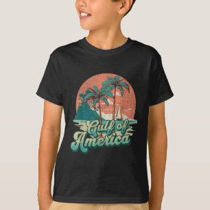 Retro Sunset Beach Vibes - Gulf Of Usa, America T-Shirt