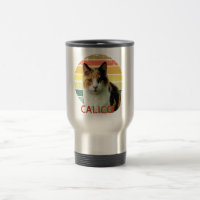 Retro Sunset Calico Moggy Cat 