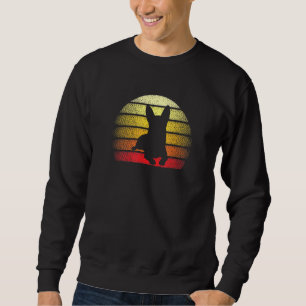 Retro Sunset Chihuahua Dog Theme Design Sweatshirt