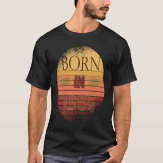 Retro Sunset Collection Date Of Birth 1955 Birthda T-Shirt