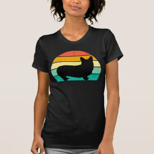 Retro Sunset Corgi T-Shirt
