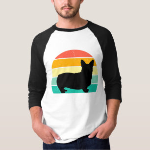 Retro Sunset Corgi T-Shirt