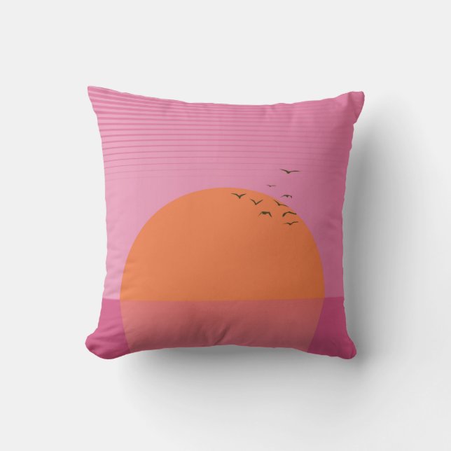 Retro Sunset Cushion (Front)