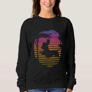 Retro Sunset Dachshund Wiener - Dog Lover Animal P Sweatshirt