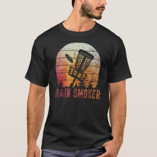 Retro Sunset Disc Golf Motiv Chain Smoker Disc Gol T-Shirt