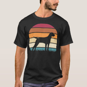 Retro Sunset Dog Pet Lover German Shorthaired Poin T-Shirt