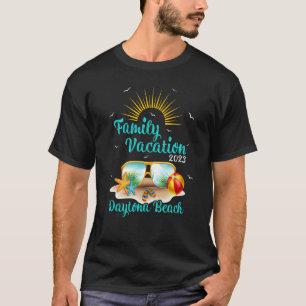 Retro Sunset Family Vacation 2023 Florida Daytona T-Shirt