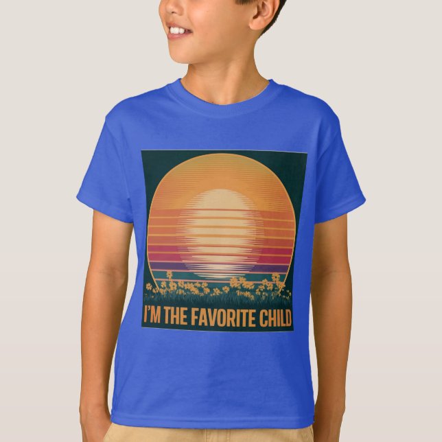 Retro Sunset Favourite Child T-Shirt  (Front)