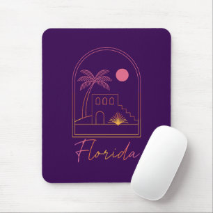 Retro Sunset Florida Vibe Mouse Mat