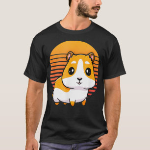 Retro Sunset Guinea Pig s For Kids Men Women Pet G T-Shirt