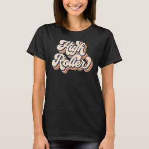 Retro Sunset High Roller Roller Skating Birthday T-Shirt