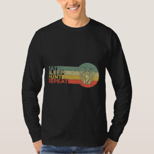 Retro Sunset Hunting Saying For Hunting Fishing Na T-Shirt