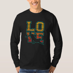 Retro Sunset I Love Cheetahs Idea For Animal T-Shirt