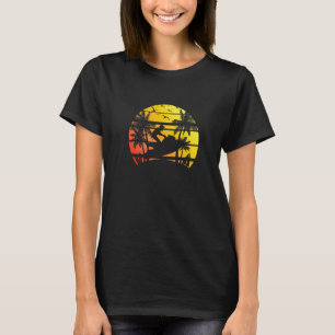 Retro Sunset Jet Ski Water Sports Jet Skiing T-Shirt