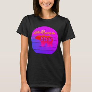Retro Sunset Mama Bear T-Shirt