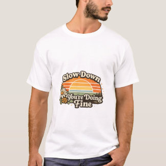 Retro Sunset Motivational T-Shirt