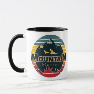 Retro sunset Mountain master  Mug