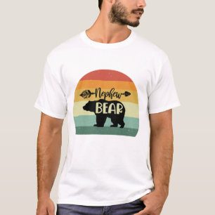 Retro Sunset Nephew Bear T-Shirt