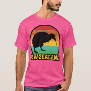 Retro Sunset New Zealand Kiwi T-Shirt