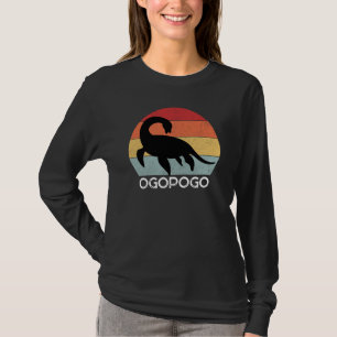 Retro sunset Ogopogo the Okanagan Lake Monster 70s T-Shirt